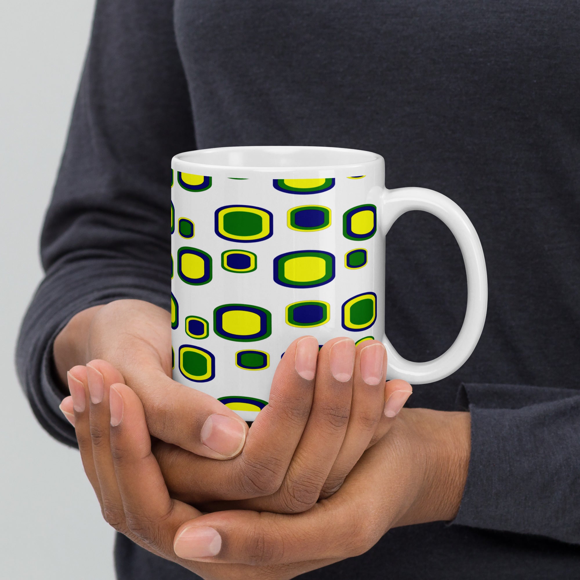 St. Vincent and the Grenadines Vincy Cubes White glossy mug