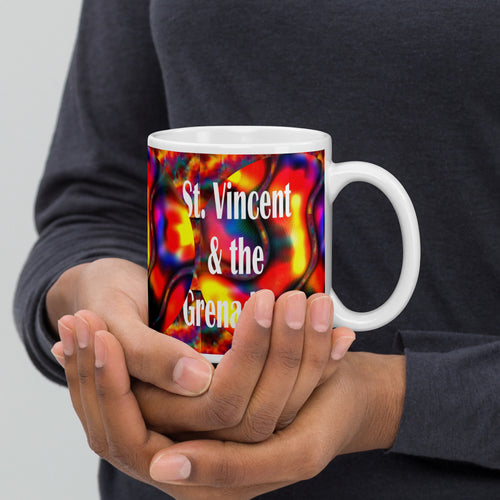 11oz carnival inspired St. Vincent and the Grenadines souvenir ceramic mug