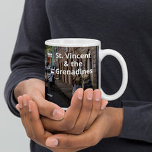 Load image into Gallery viewer, St. Vincent and the Grenadines Saturday Shopping White glossy mug
