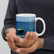 Load image into Gallery viewer, St. Vincent and the Grenadines Boats Bobbing White glossy mug

