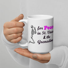 Load image into Gallery viewer, St. Vincent and the Grenadines Praying For Peace White glossy mug
