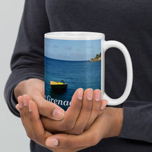 Load image into Gallery viewer, St. Vincent and the Grenadines Boats Bobbing White glossy mug
