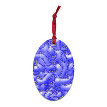 Load image into Gallery viewer, Cloudy Blue Wooden Ornaments
