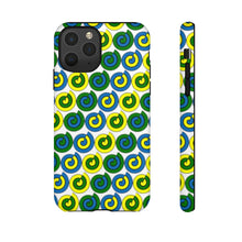 Load image into Gallery viewer, Tough Phone Cases (White with spirals)
