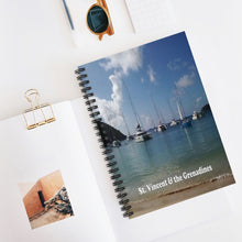 Load image into Gallery viewer, St. Vincent and the Grenadines Catamarans in Mayreau Beach - Spiral Lined Notebook
