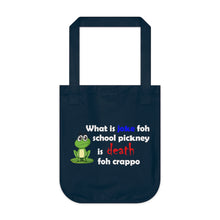 Load image into Gallery viewer, Organic Canvas Tote Bag - What is Joke for School Pickney
