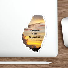 Load image into Gallery viewer, St. Vincent and the Grenadines Die-Cut Stickers - St. Vincent Sunset
