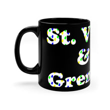Load image into Gallery viewer, St. Vincent and the Grenadines - 11oz Black Coffee Mug
