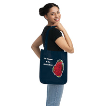 Load image into Gallery viewer, St. Vincent and the Grenadines Eco-friendly Organic Canvas Tote Bag - Ixora Flowers
