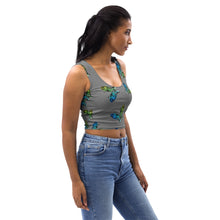 Load image into Gallery viewer, St. Vincent and the Grenadines Crop Top - Vincy Butterflies Grey
