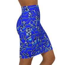 Load image into Gallery viewer, Blue Marble Mini Skirt
