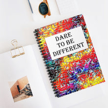 Load image into Gallery viewer, Dare To Be Different, Spiral Lined Notebook (C)
