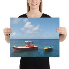 Load image into Gallery viewer, St. Vincent and the Grenadines Canvas Wall Art Boats Bobbing
