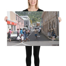 Load image into Gallery viewer, St. Vincent and the Grenadines Canvas Wall Art - Saturday Morning Shopping
