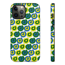 Load image into Gallery viewer, Tough Phone Cases (White with spirals)
