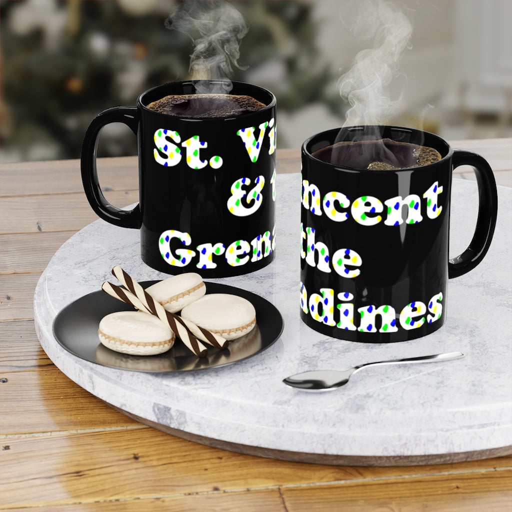St. Vincent and the Grenadines - 11oz Black Coffee Mug