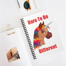 Load image into Gallery viewer, Dare to Be Different, Spiral Lined Notebook (W)
