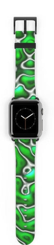 watch band with green marble design suitable for Apple Watch Series 1, 2, 3, 4, 5, 6, 7 and SE devices