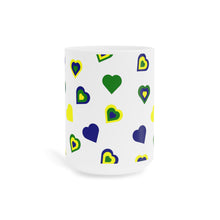Load image into Gallery viewer, St. Vincent and the Grenadines Independence Hearts Ceramic Mug (11oz\15oz)
