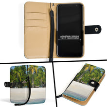 Load image into Gallery viewer, Wallet Phone Case - Palm Island Beach
