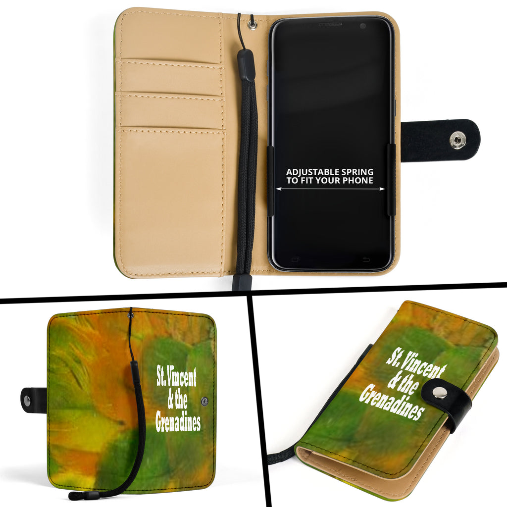 St. Vincent and the Grenadines Wallet Phone Case - Parrot Feathers