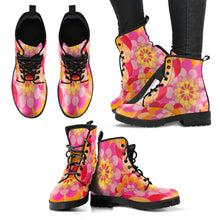 Load image into Gallery viewer, Leather boots - Floral
