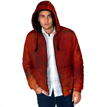 Load image into Gallery viewer, Men&#39;s Padded Hooded Jacket - Autumn Fire

