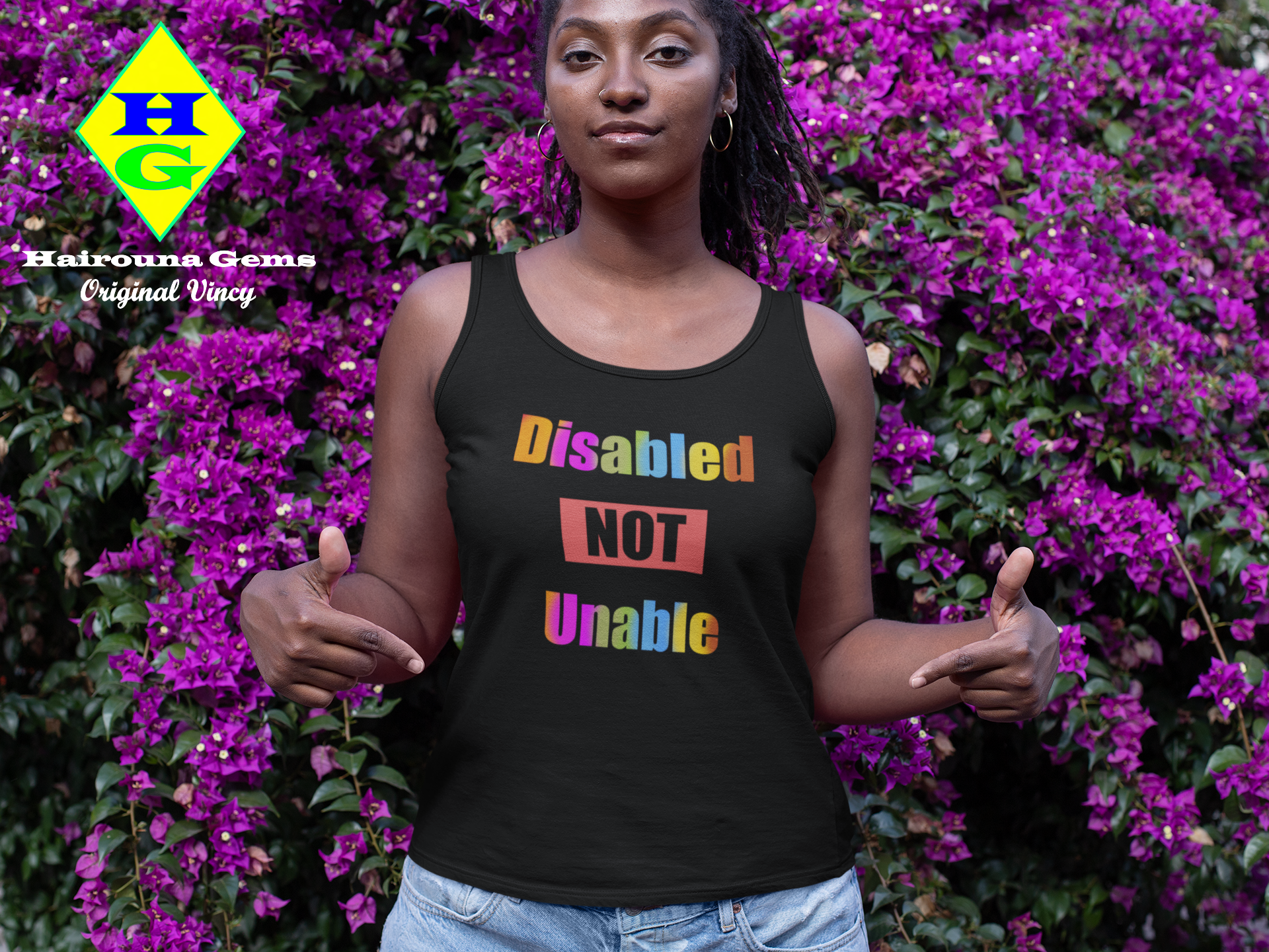 Disabled Not Unable - Unisex Jersey Tank