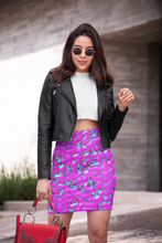 Load image into Gallery viewer, Purple and Blue Marble - Women&#39;s Mini Skirt
