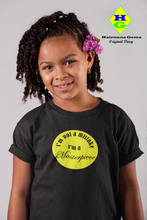 Load image into Gallery viewer, I&#39;m Not A Mistake, I&#39;m A Masterpiece black children&#39;s t-shirt
