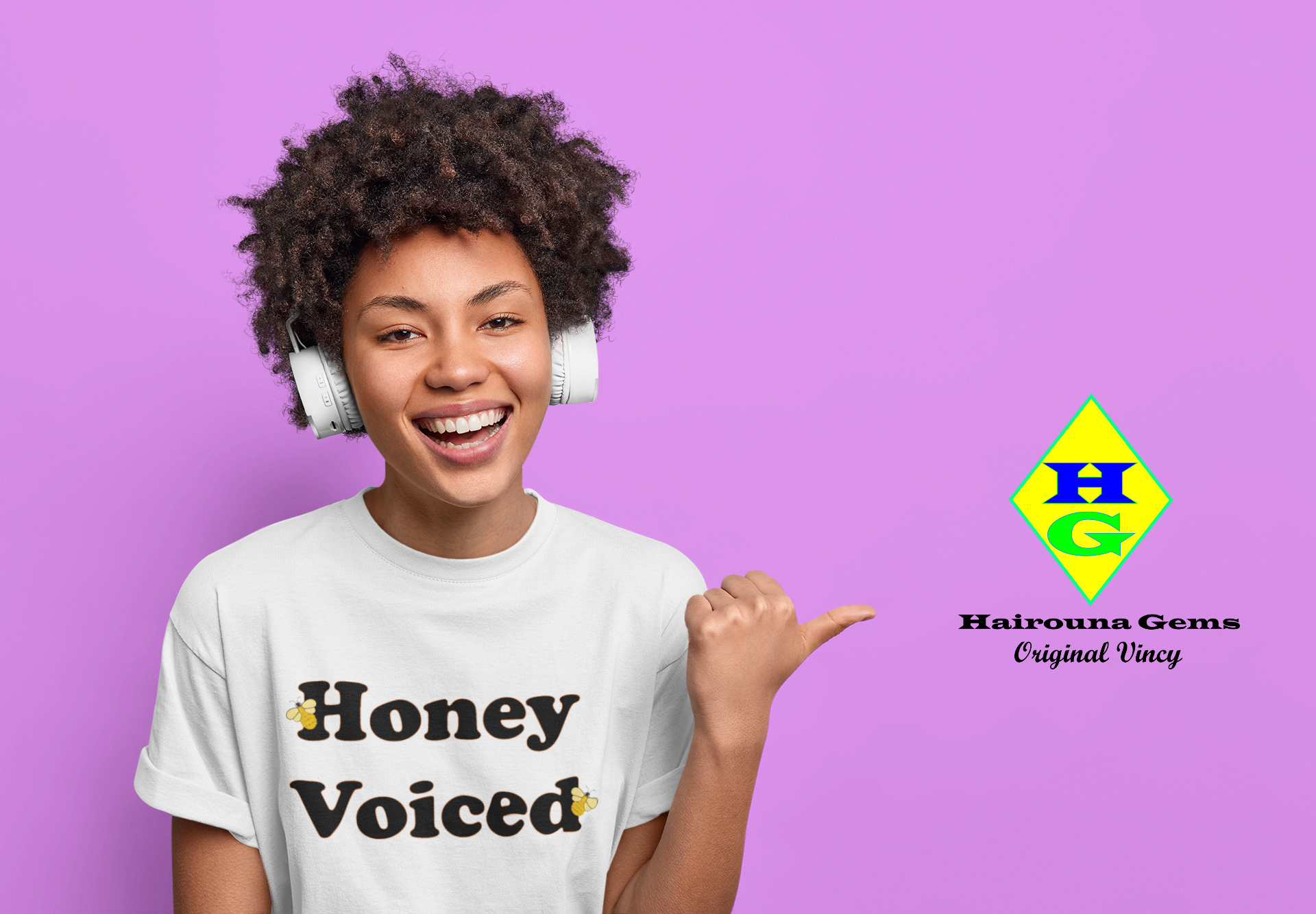 Honey Voiced Unisex t-shirt (b)