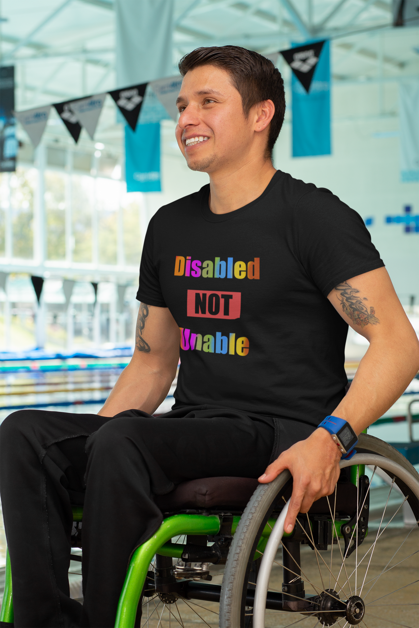 Disabled Not Unable - Short-sleeve unisex t-shirt