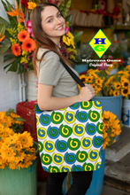 Load image into Gallery viewer, St. Vincent and the Grenadines Tote Bag National Colors Spiral Pattern
