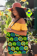 Load image into Gallery viewer, St. Vincent and the Grenadines Tote Bag National Colors Spiral Pattern (Black)
