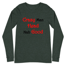 Load image into Gallery viewer, Unisex Long Sleeve Tee - Crazy Man Head (L)
