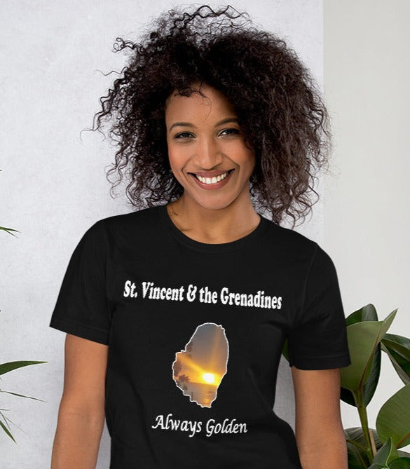 St. Vincent and the Grenadines Unisex t-shirt Always Golden (w)