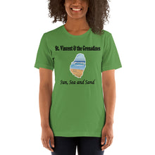 Load image into Gallery viewer, St. Vincent and the Grenadines t-shirt - Sea, Sun and Sand Unisex (b)
