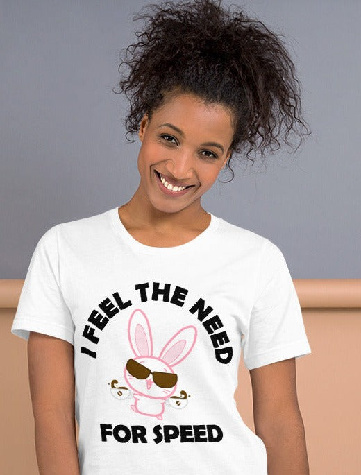 Bunny's Need For Speed Unisex t-shirt