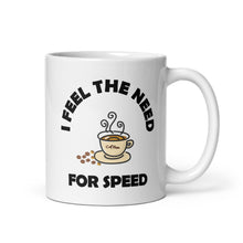 Load image into Gallery viewer, Need For Speed, White glossy coffee mug
